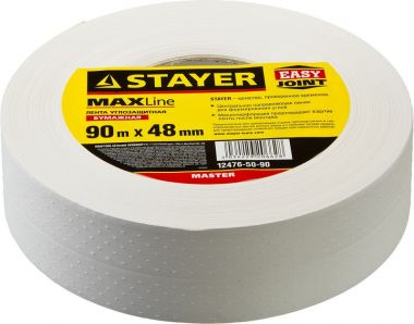 124765090 — Лента STAYER MASTER углозащитная бумажная, 48ммх90м STAYER