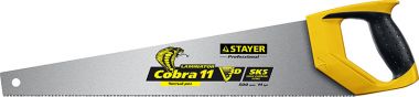 151650 — Ножовка многоцелевая  пила  COBRA LAMINATOR 500мм  11TPI  3D высокоточный рез ламинир. дерев. и пластик. панелей  подоконников и труб  STAYER STAYER
