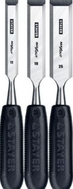 1820H3Z01 — STAYER MAXCUT набор стамесок с пластмассовой рукояткой, 3шт STAYER