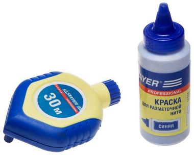 206383H2 — Набор STAYER нить разметочная с синей краской в 2хкомпонентном корпусе  115гX30м STAYER