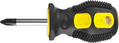 2510381Z02 — Отвертка  STAYER 2510381  двухкомпонентная рукоятка  магнитный наконечник  STUBBY   бочка    PH1X38мм STAYER