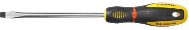 251310815Z02 — Отвертка STAYER PROFI PROTECH  двухкомп рукоятка  намагниченная  CRMO  SL8 0X150мм STAYER