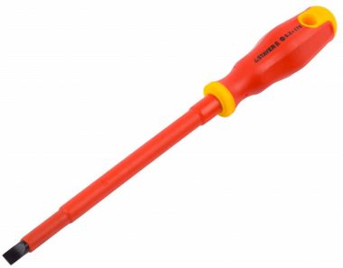 251410817 — Отвертка STAYER PROFI ELECTRO диэлектрическая до 1000в  двухкомп рукоятка  SL 8 0 х 175 мм STAYER