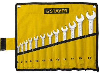 27081H12 — Набор комбинированных гаечных ключей 12 шт  6  22 мм  STAYER STAYER