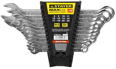 27085H12 — Набор комбинированных гаечных ключей 12 шт  8  24 мм  STAYER STAYER
