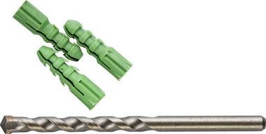 29111H1110 — Набор STAYER свEрла MASTER по бетону  10мм  с дюбелями  11 предметов STAYER