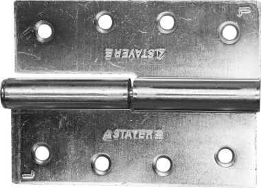 376131001L — Петля дверная STAYER MASTER разъемная  цвет белый цинк  левая  100мм STAYER