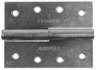 376131001R — Петля дверная STAYER MASTER разъемная  цвет белый цинк  правая  100мм STAYER
