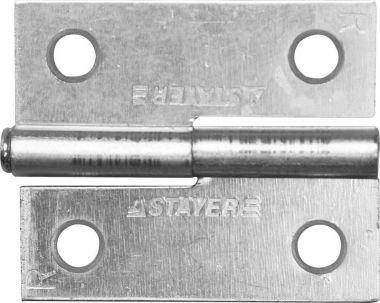 37613501R — Петля дверная STAYER MASTER разъемная, цвет белый цинк, правая, 50мм STAYER