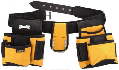 38612 — Пояс STAYER для инструментов  нейлоновый  18 карманов STAYER