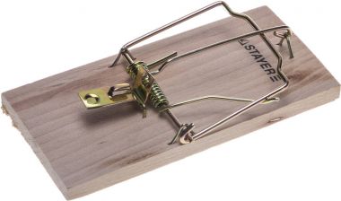 40501M — Мышеловка STAYER STANDARD  деревянное основание  средняя STAYER