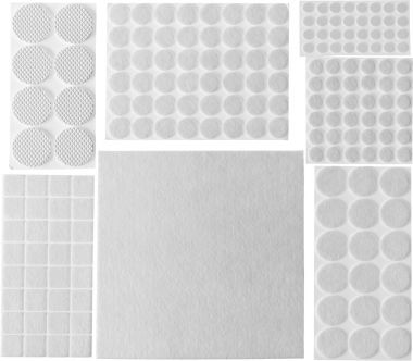 40917H175 — Набор STAYER COMFORT: накладки самоклеящиеся на мебельные ножки  175 шт  белые STAYER