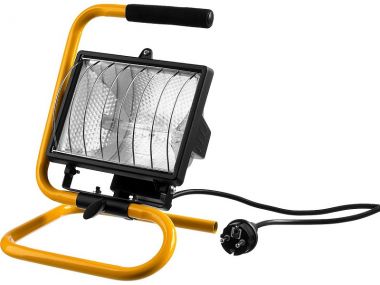 57116B — Прожектор STAYER MASTER MAXLIGHT галогенный  переносной с подставкой  черный  500вт STAYER