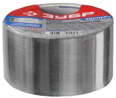 122605025 — Лента клеящая металлизированная  зубр 122605025  48мм х 25м ЗУБР