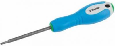 2525430100 — Отвертка зубр  CRV сталь  трехкомпонентная рукоятка  цветовая индикация типа шлица  TORX №30  100мм ЗУБР