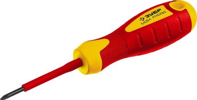 252620060Z01 — Отвертка диэлектрическая до 1000в  зубр профессионал профи электрик 252620060  CRV  трехкомпонент рукоятка  PH 0 X 60 мм ЗУБР