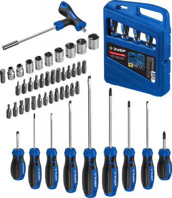 25283H46Z01 — Зубр профессионал46 набор отверток с насадками 46 шт ЗУБР