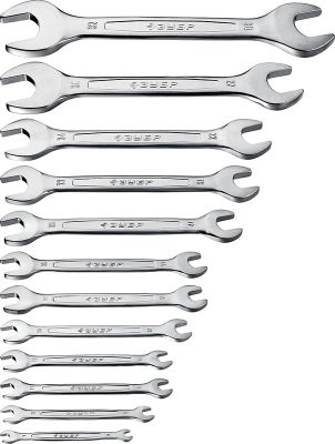 27011H12Z01 — Набор рожковых гаечных ключей 12 шт  6  32 мм  зубр ЗУБР