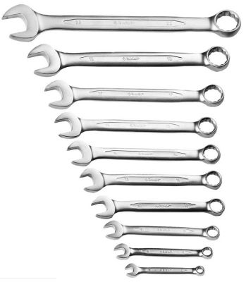 27028H10 — Набор комбинированных гаечных ключей 10 шт  6  22 мм  зубр ЗУБР