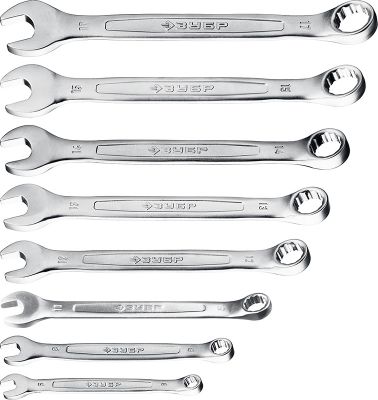 27088H8Z01 — Набор комбинированных гаечных ключей 8 шт  6  17 мм  зубр ЗУБР