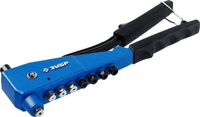 31196Z01 — Заклепочник зубр км6 31196  для резьбовых м3м6  для вытяжных 2.44.8 мм  алюминий  сталь  2.44.0 мм  нерж. сталь  профессионал ЗУБР