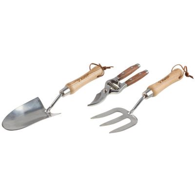 439479H3 — Набор зубр эксперт садовый: совок посадочный широкий  вилка посадочная  секатор ЗУБР