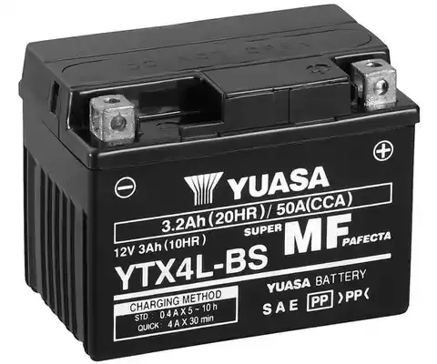 YTX4LBS — MAINTENANCE FREE BATTERY YUASA