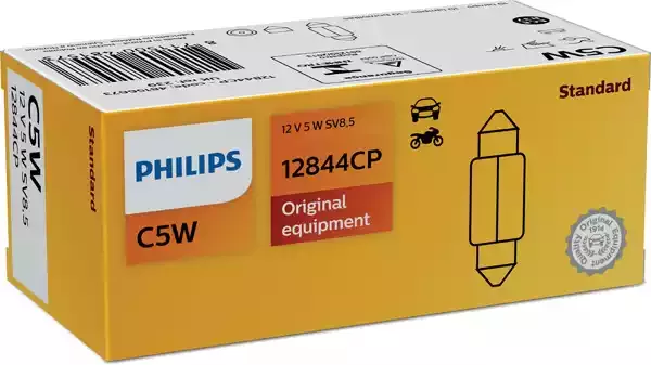 12844CP — Лампа картонная упаковка PHILIPS