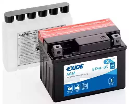 ETX4LBS — Аккумулятор мото EXIDE