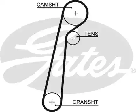 5652XS — Ремень зубчатый(104,30 мм,) GATES