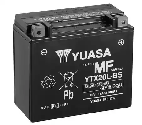 YTX20LBS — MAINTENANCE FREE BATTERY YUASA