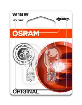 92102B — Лампа накаливания сигнальная W16W W2.1x9.5d Original 12V 16W Блистер 2шт OSRAM