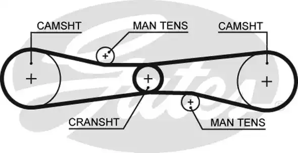 T275 — Ремень ГРМ T275 88X17 GATES
