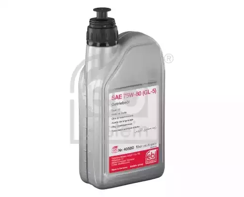 40580 — Масло трансмиссионное FEBI Gear box Oil GL5 75W80 желтый 1 л 40580 FEBI