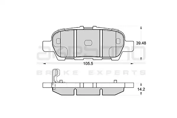 AN768WK — Колодки тормозные Япония JUKE F15,F15E,TEANA J32R,CUBE Z12 10- R AKEBONO