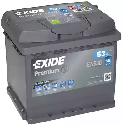 EA530 — АККУМУЛЯТОР 53 А/ч 540А (207x175x190) EXIDE