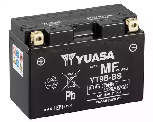 YT9BBS — MAINTENANCE FREE BATTERY YUASA