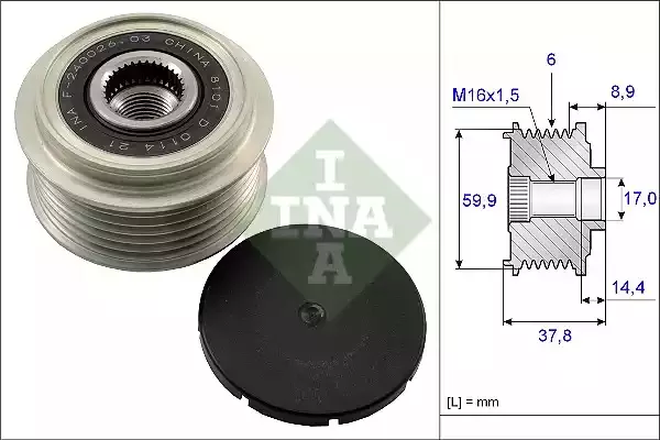 INA Шкив генератора
